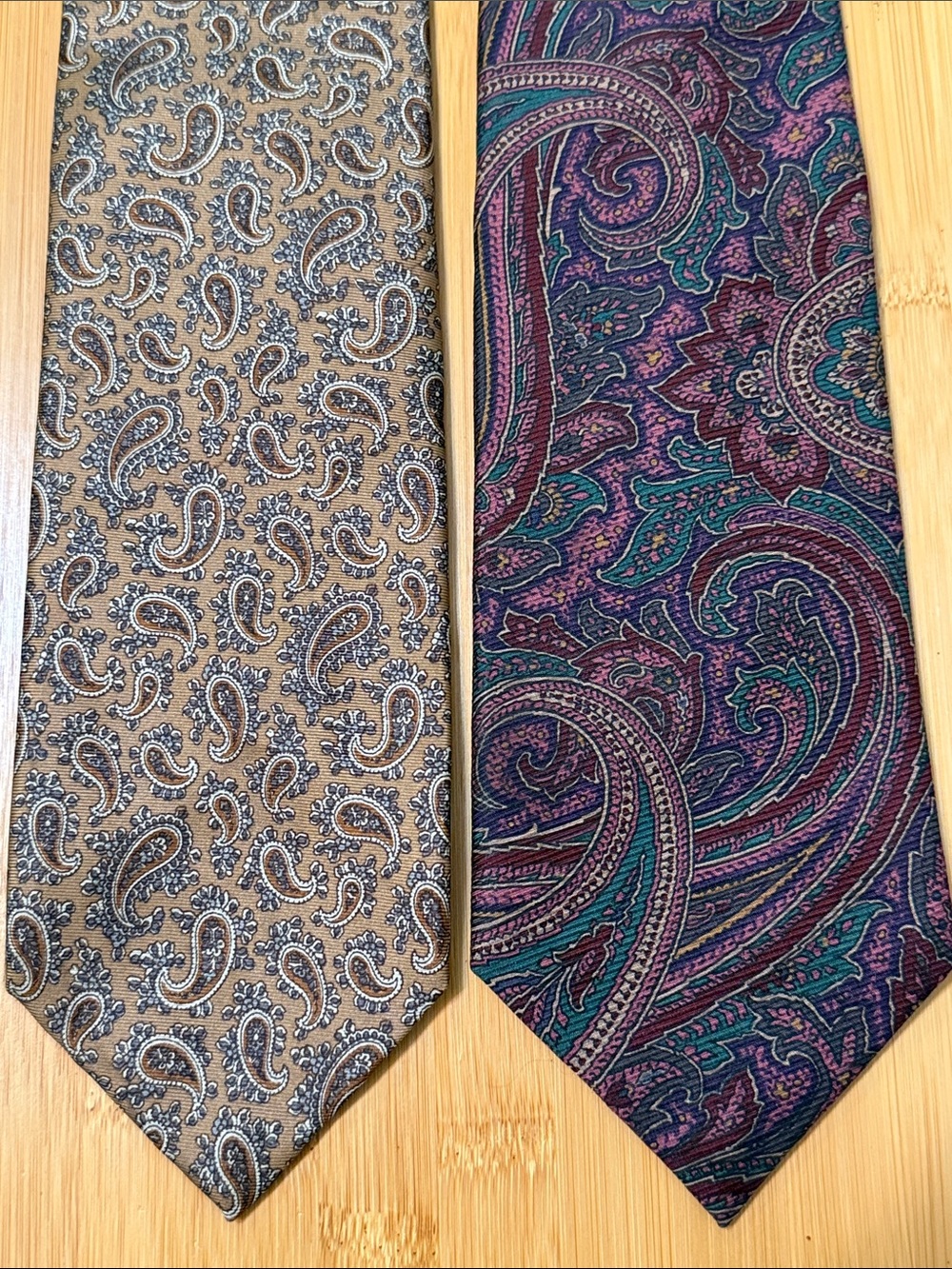 Vintage Redwood & Ross Robert Talbott Lot of 2 Silk Paisley Ties Italy USA